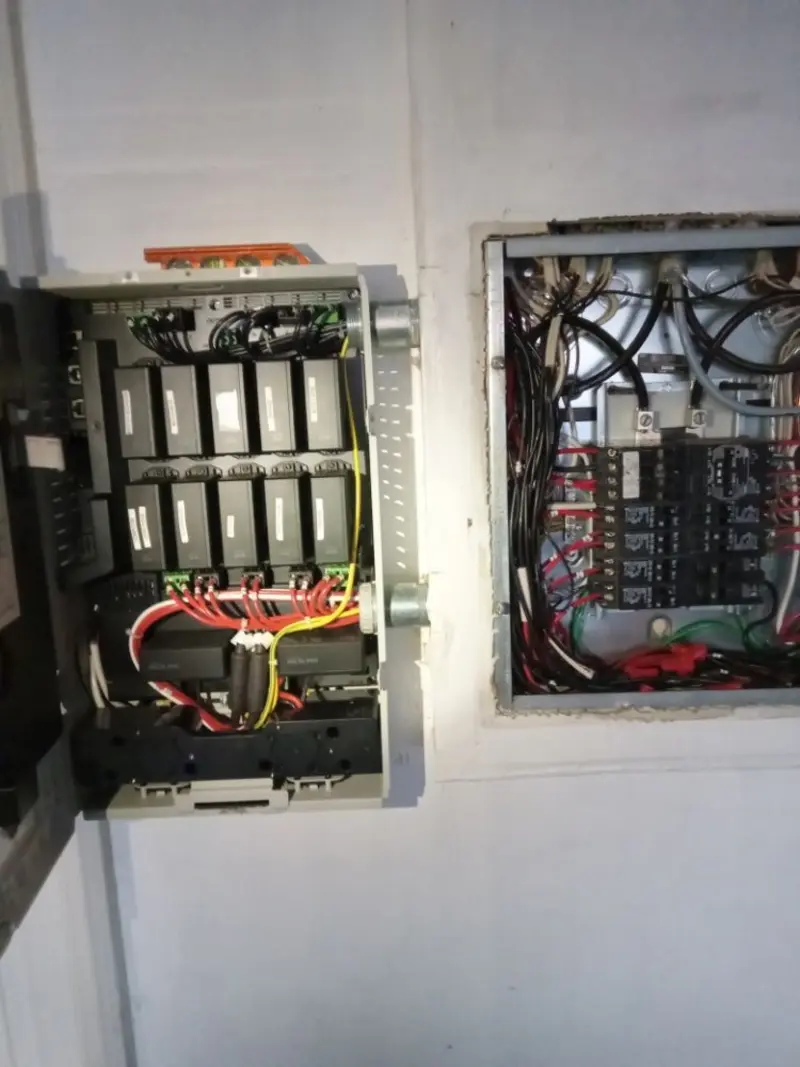 Electrical panel upgrade completed for Ring Doorbell Installation in Pecan Acres
